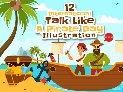 12 International Talk Like A Pirate Day Illustration