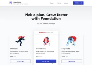 Foundation: Landing Page Design Freebie