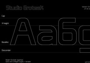 Studio Grotesk - Modern Sans Typeface