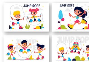 9 Jump Rope Sport Illustration