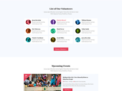 Charity & Fundraising PSD Template