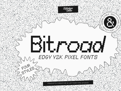 Bitroad Edgy Y2K Pixel Font