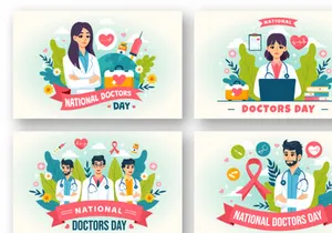 12 National Doctors Day Illustration