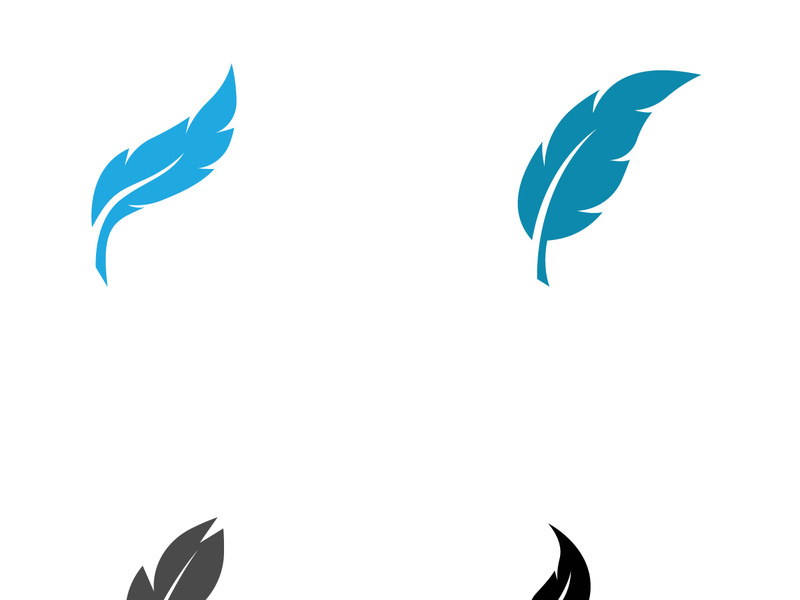 Feather logo design.