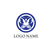 Butterfly logo icon vector design illustration