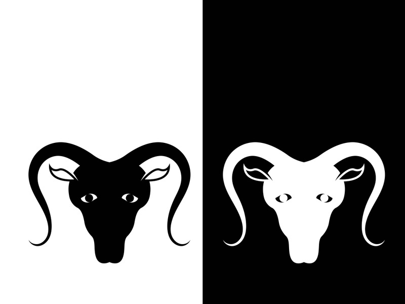Goat logo template vector icon illustration design