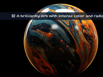 A brilliantly orb with intense color and radiance preview picture