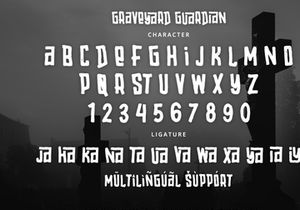 Graveyard Guardian - Display Font