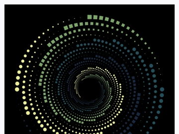 Halftone logo design preview picture