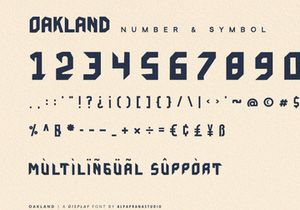 Oakland - Display Font