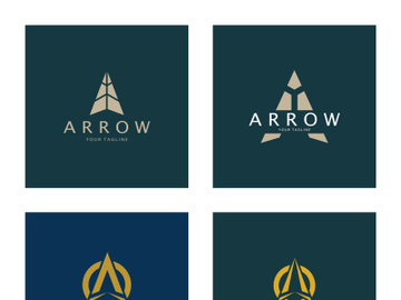 Arrow vector illustration icon Logo Template design preview picture