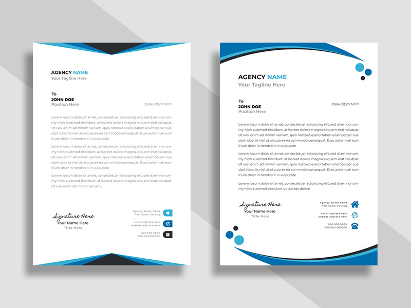 Corporate Letterhead template Ver-4