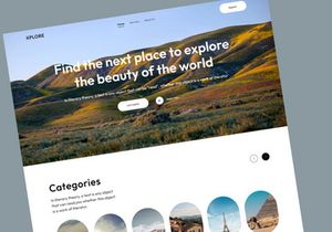 Travel landing page design 2