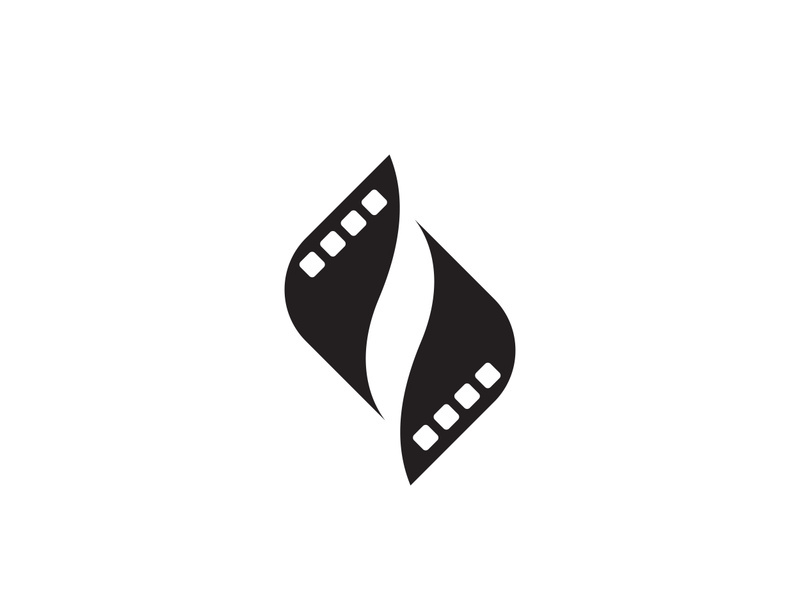 Abstract film icon illustration
