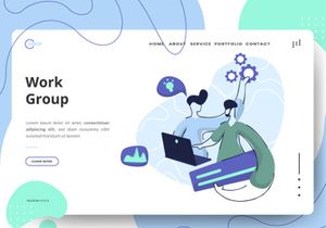 Team Work set Illustration