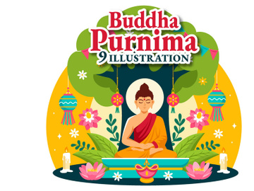 9 Buddha Purnima Illustration preview picture