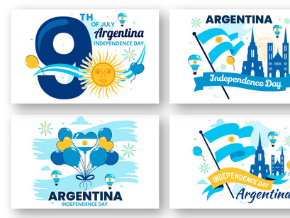 10 Argentina Independence Day Illustration