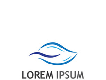 Ocean water wave wave logo design.