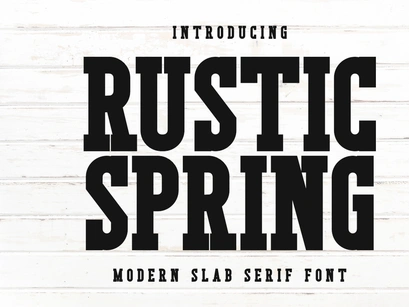 Rustic Spring - Modern Slab Serif