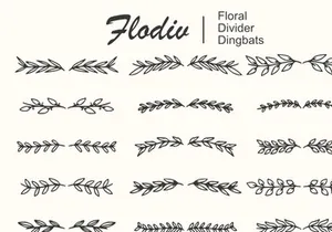 Flodiv - Floral Dingbat
