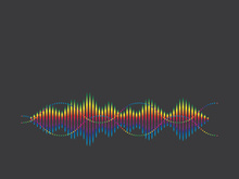 Background sound waves icon logo illustration vector design