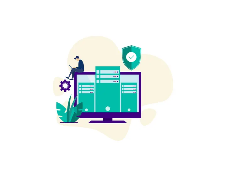 Data Center illustration concept