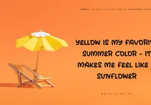 Comfy - Playful Display Font