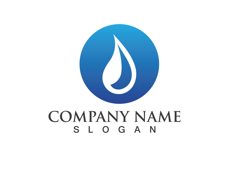 Water drop Logo Template vector