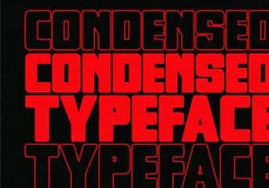 Chunky - Condensed Sans Serif Font