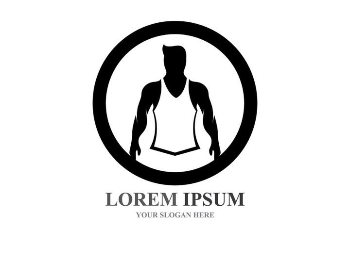 Vector object and Icons for Sport Label  Gym Badge  Fitness Logo Design