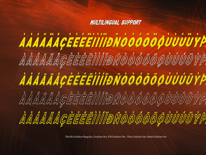 Thrillix Hollow | Horror 5 Style Font