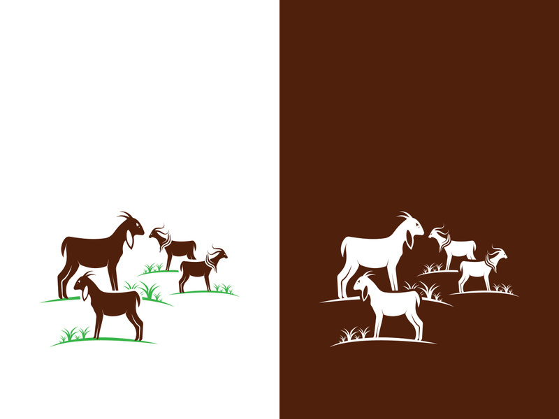 Goat logo template vector icon illustration design