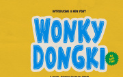 Wonky Dongki | Hand Drawn Display Font
