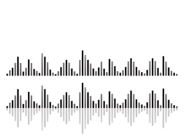 Sound waves vector illustration preview picture