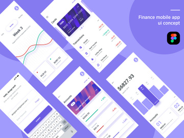 Finance Mobile App UI concept preview picture