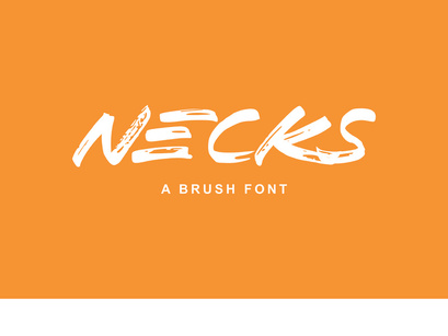 Necks Free Display Font