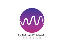 Sound wave equalizer logo vector