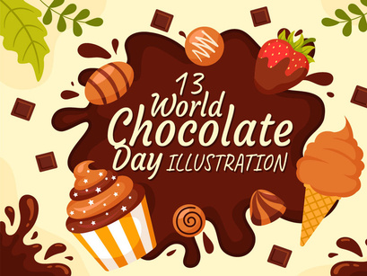 13 World Chocolate Day Illustration