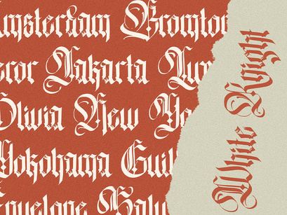 The White Knight - Blackletter Font