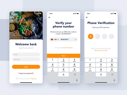 Food Delivery mobile app UI Kit