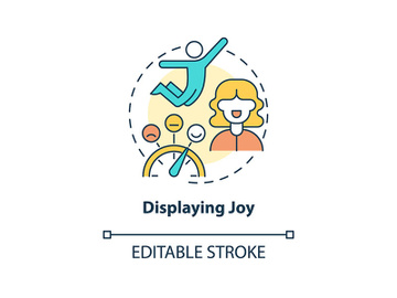 Displaying joy concept icon preview picture