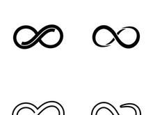 Infinity logo and symbol Design Vector