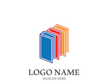 Digital book logo technology vector icon design