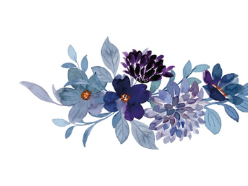 Vector Flower Watercolor Illustration preview picture