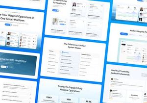 HealthOps - Hospital Management Dashboard Landing Page