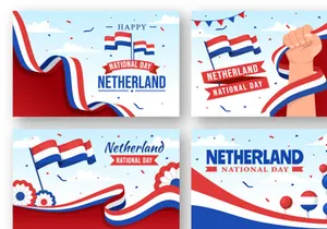 12 Netherland National Day Illustration