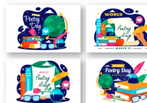 12 World Poetry Day Illustration