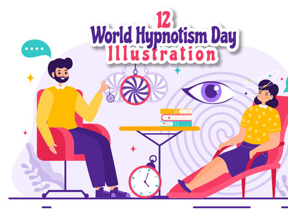12 World Hypnotism Day Illustration