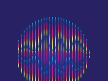 Background sound waves icon logo illustration vector design