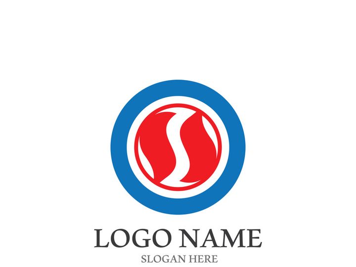 S letter creative icon logo design elegant vector illustration